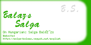 balazs salga business card